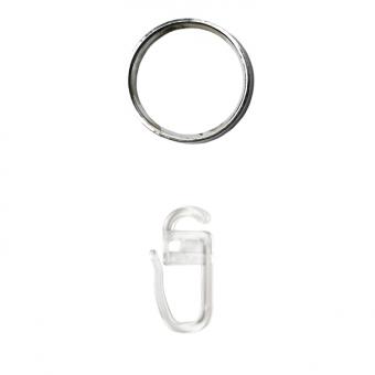Ø16mm Edelstahl-Optik Ring mit Faltenhaken 