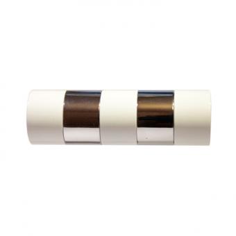 20mm Gloss-Series BiColor Lang Weiß-Glanz 